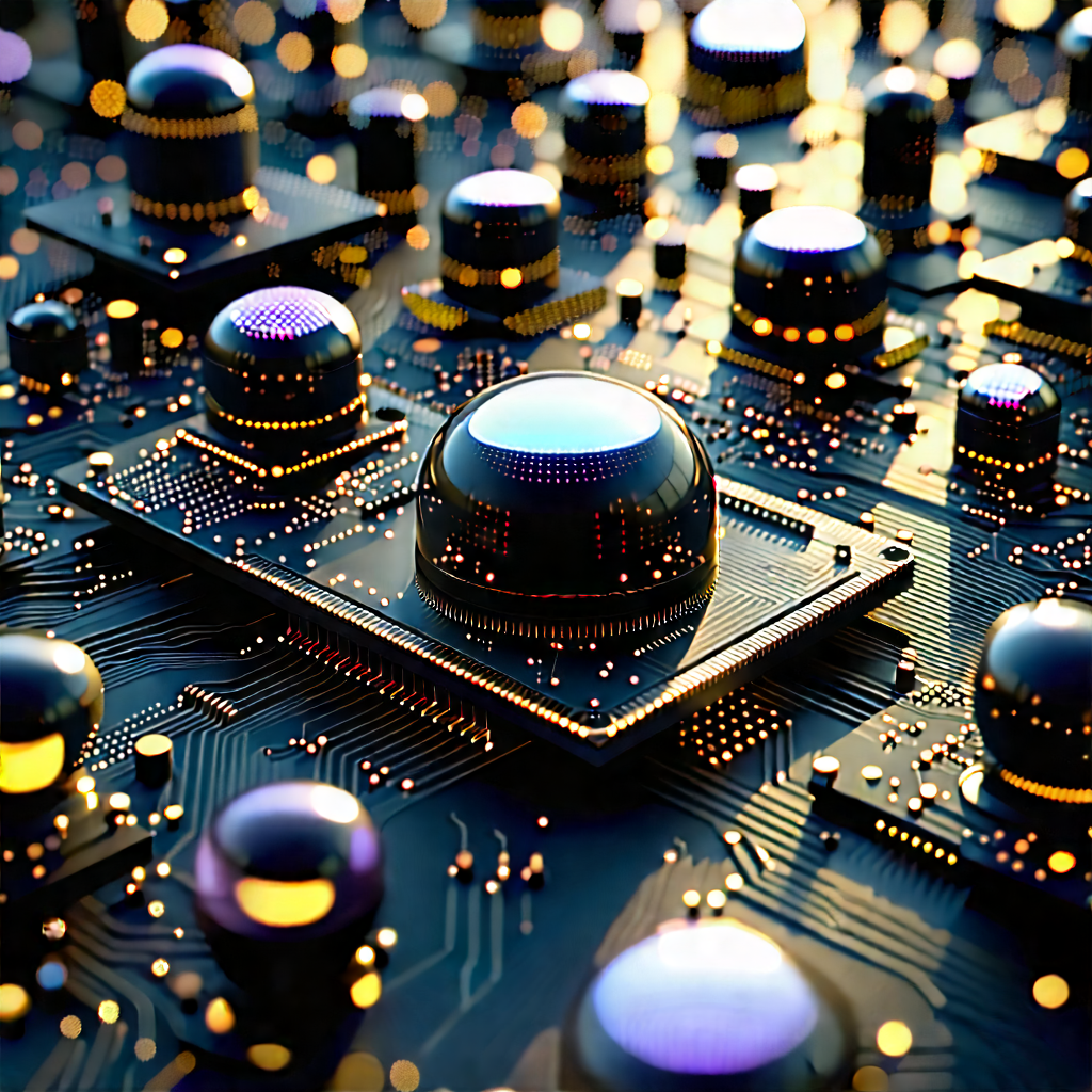 Close-up Of Sensor Array With Image, There