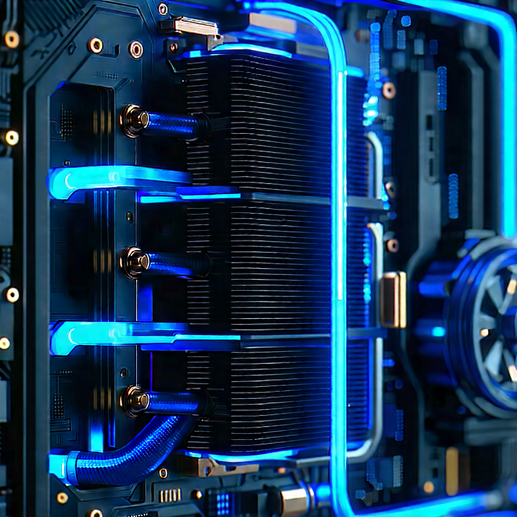 Close-up of cooling system