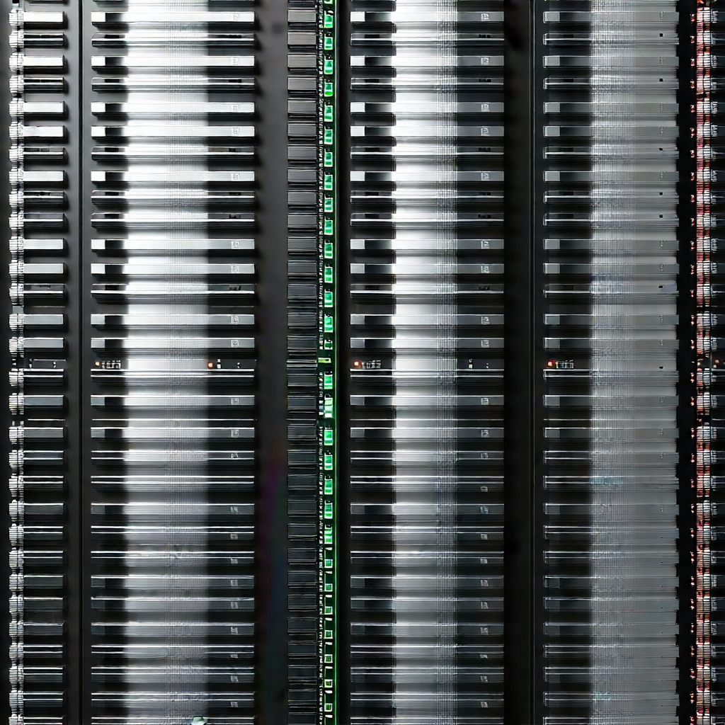 Close-up of sensor array