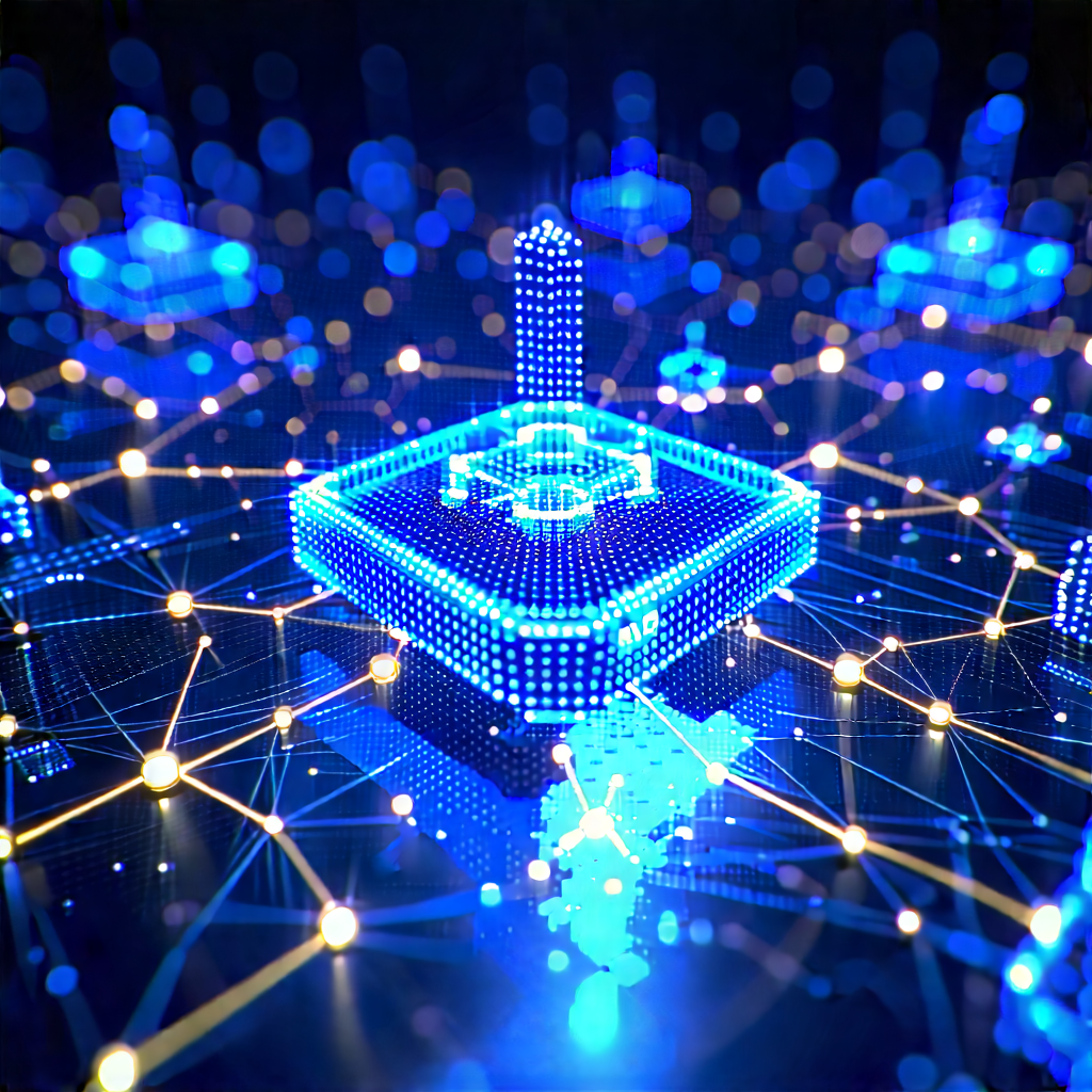 Blockchain Network Visualization With Image, There