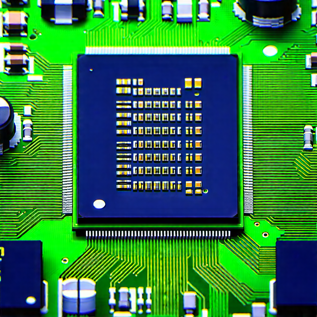 Close-up of microprocessor