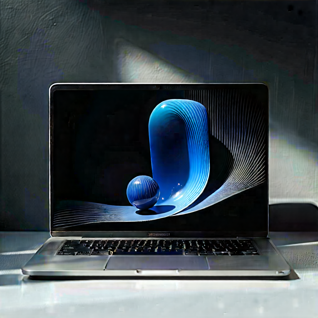 Laptop With Streaming Content With Laptop Computer