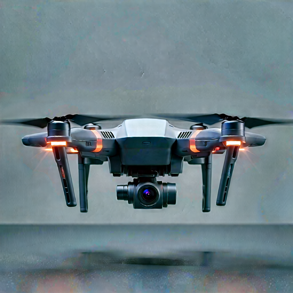 Drone with streaming content