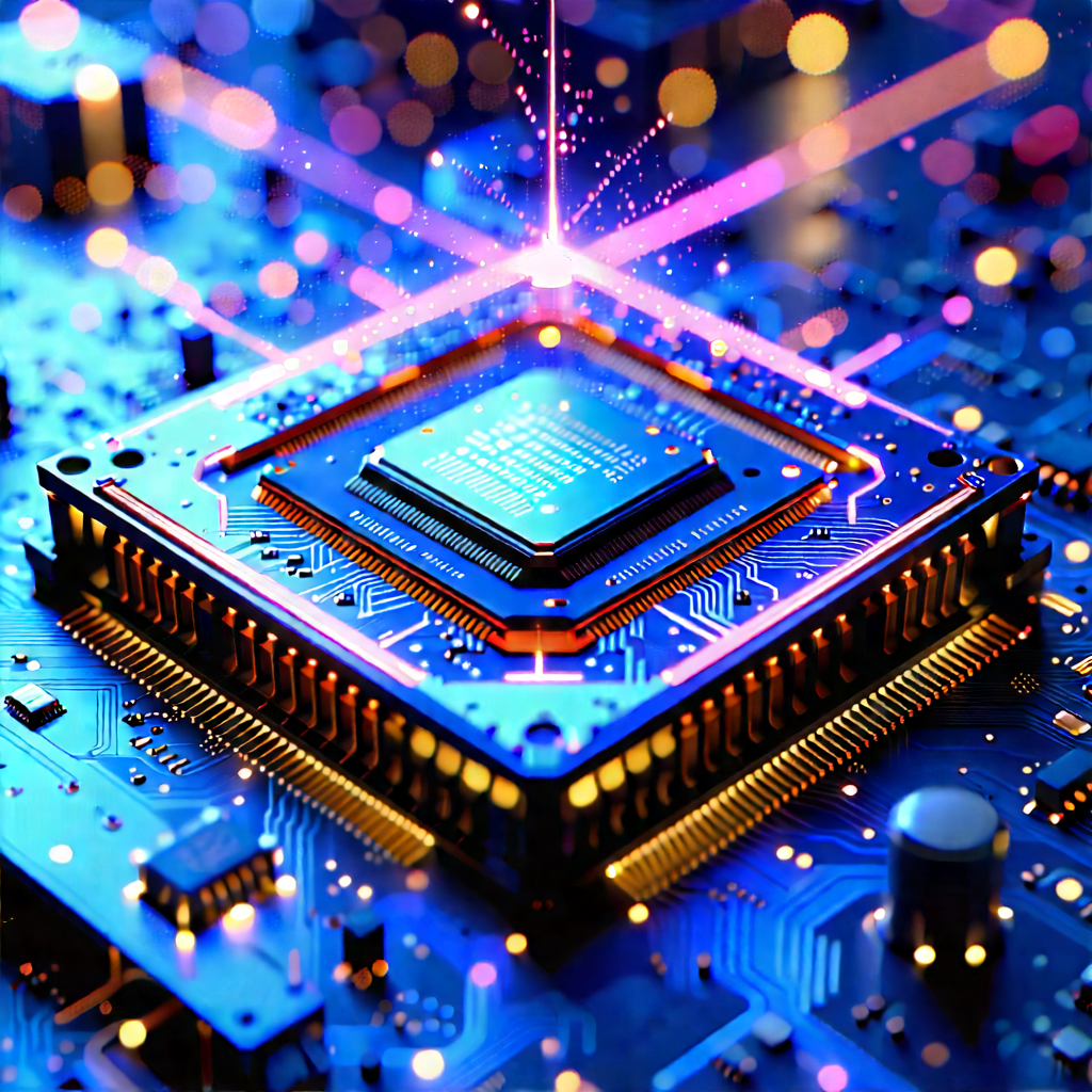 Microchip with laser scanning