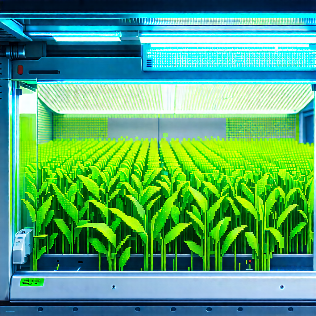Agricultural Technology In Modern Laboratory With Greenhouse Large