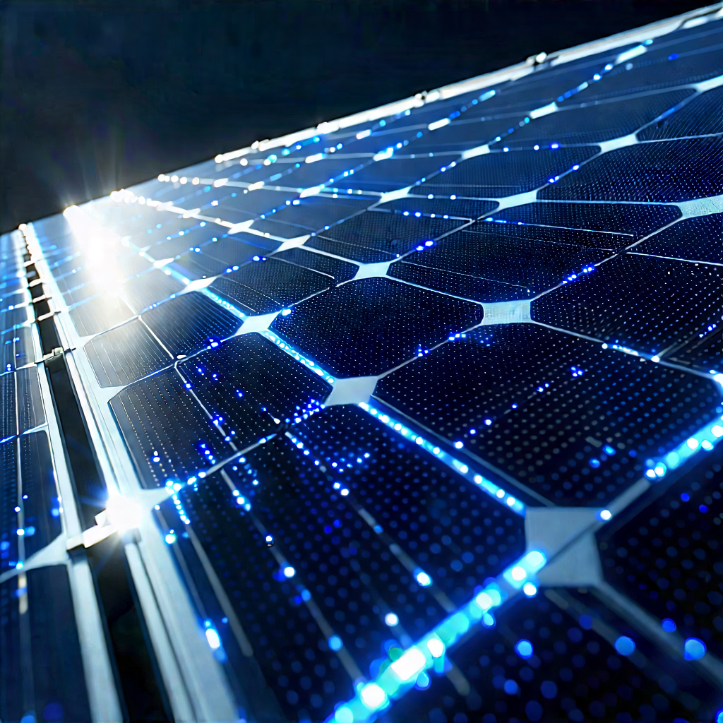 Solar Panel With Holographic Projection With Solar Panel