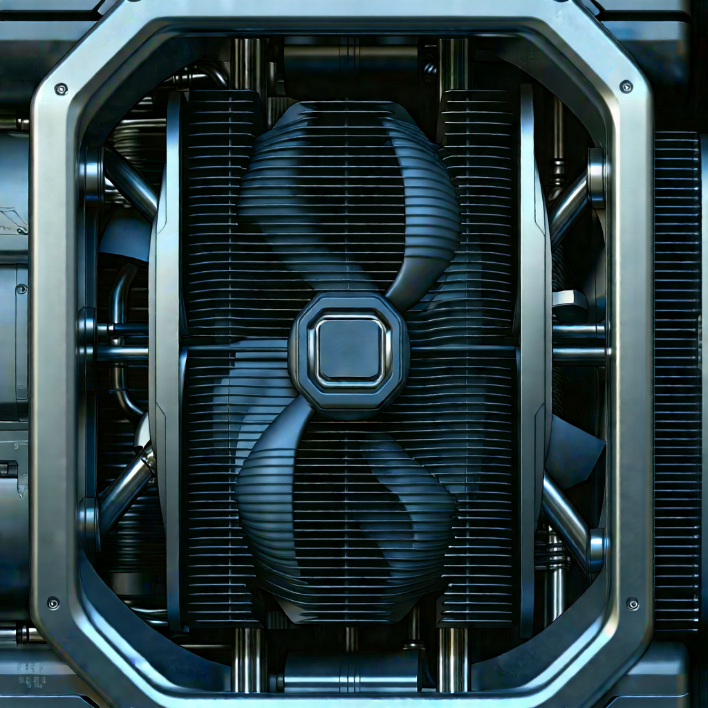Close-up of cooling system