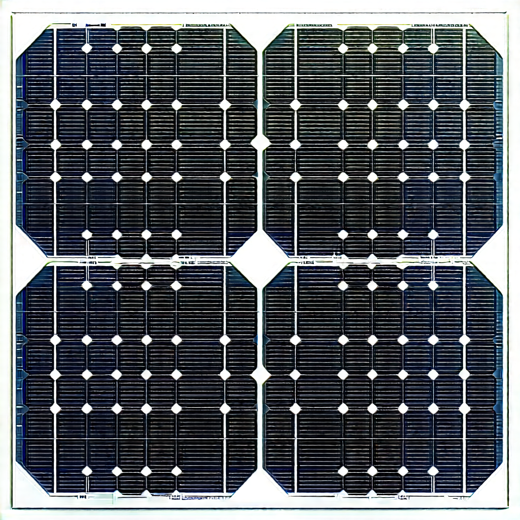 Solar Panel With (digital:1.19) Particles With Solar Panel
