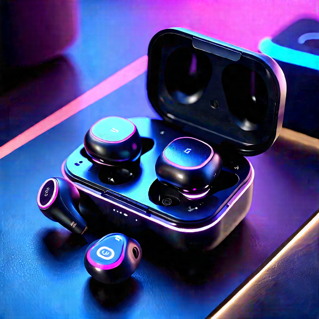Wireless Earbuds With User Interface With Pair Earbuds