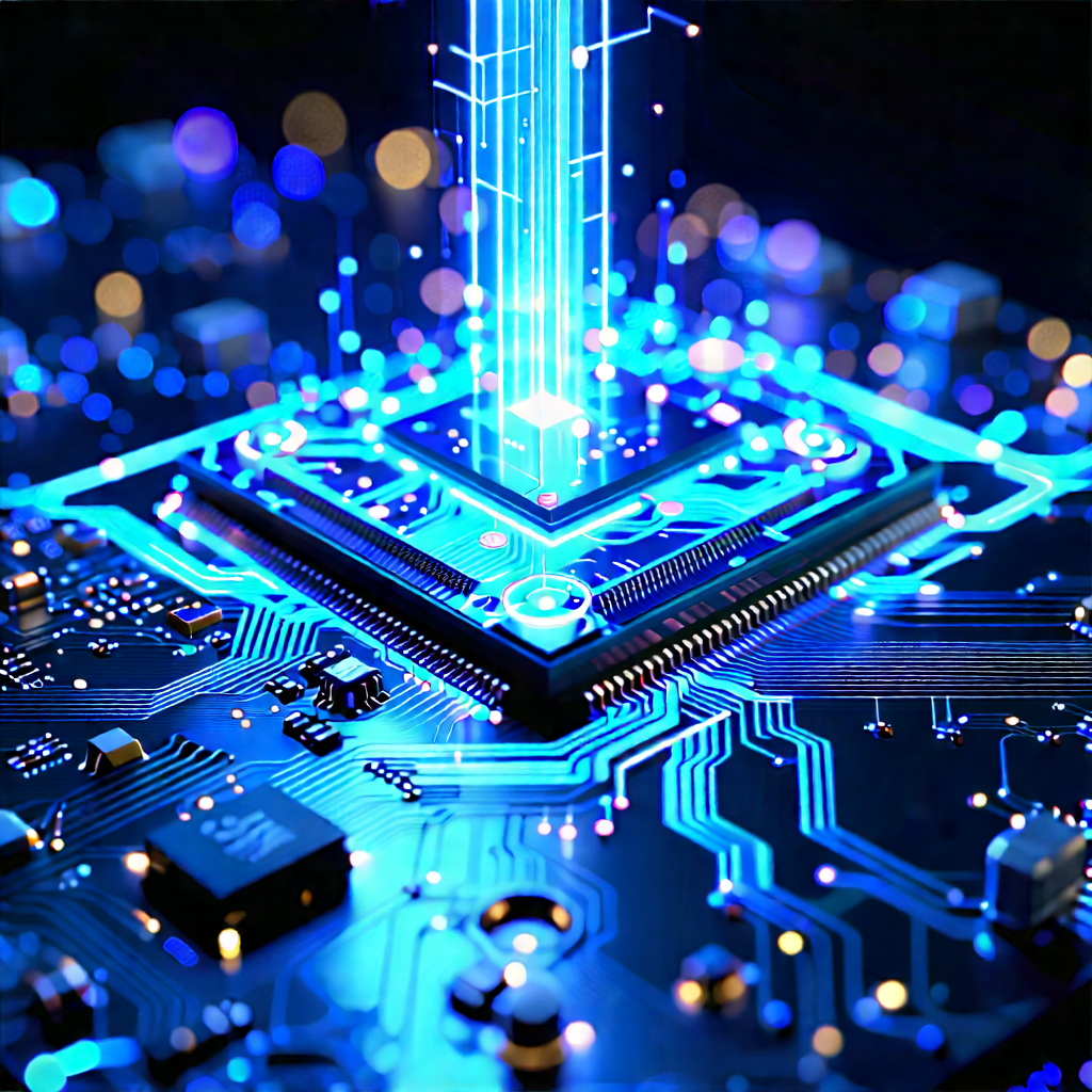 Circuit board with holographic projection