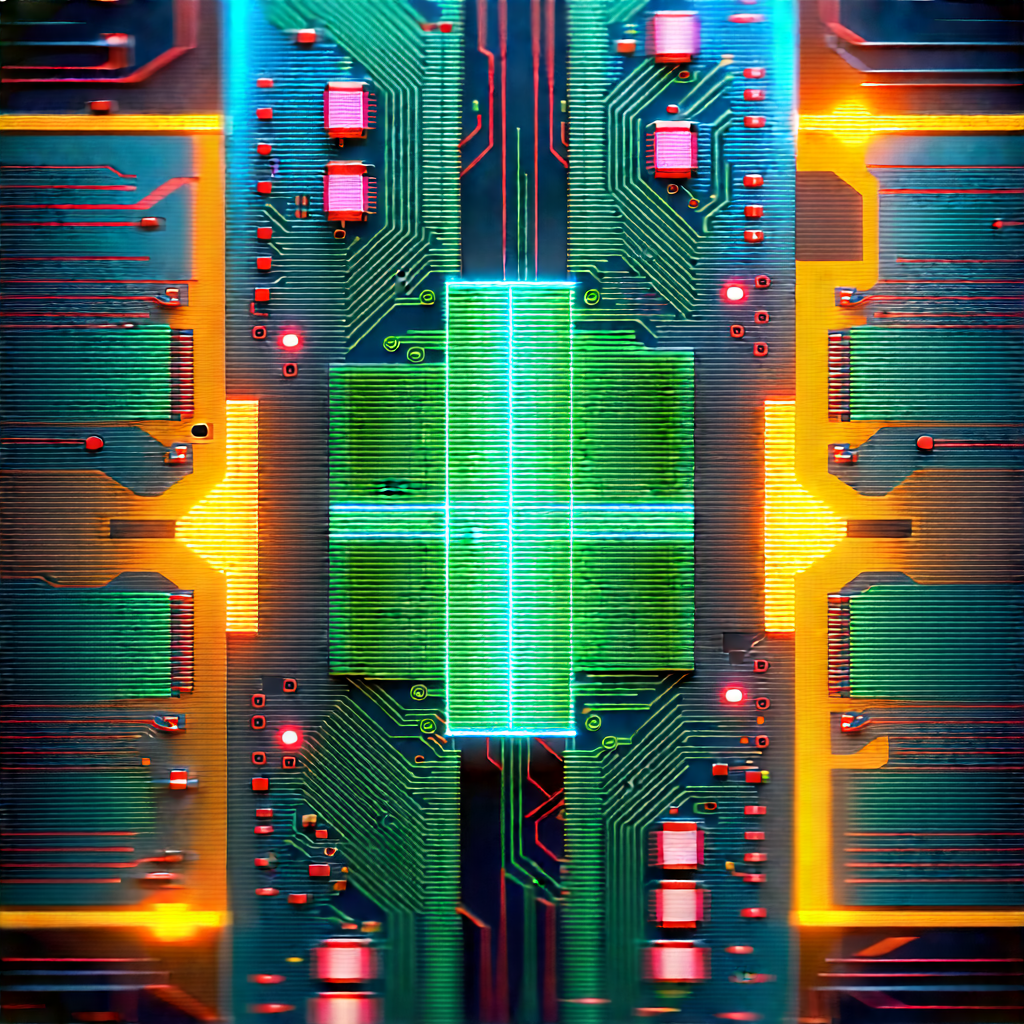 Circuit board with holographic projection