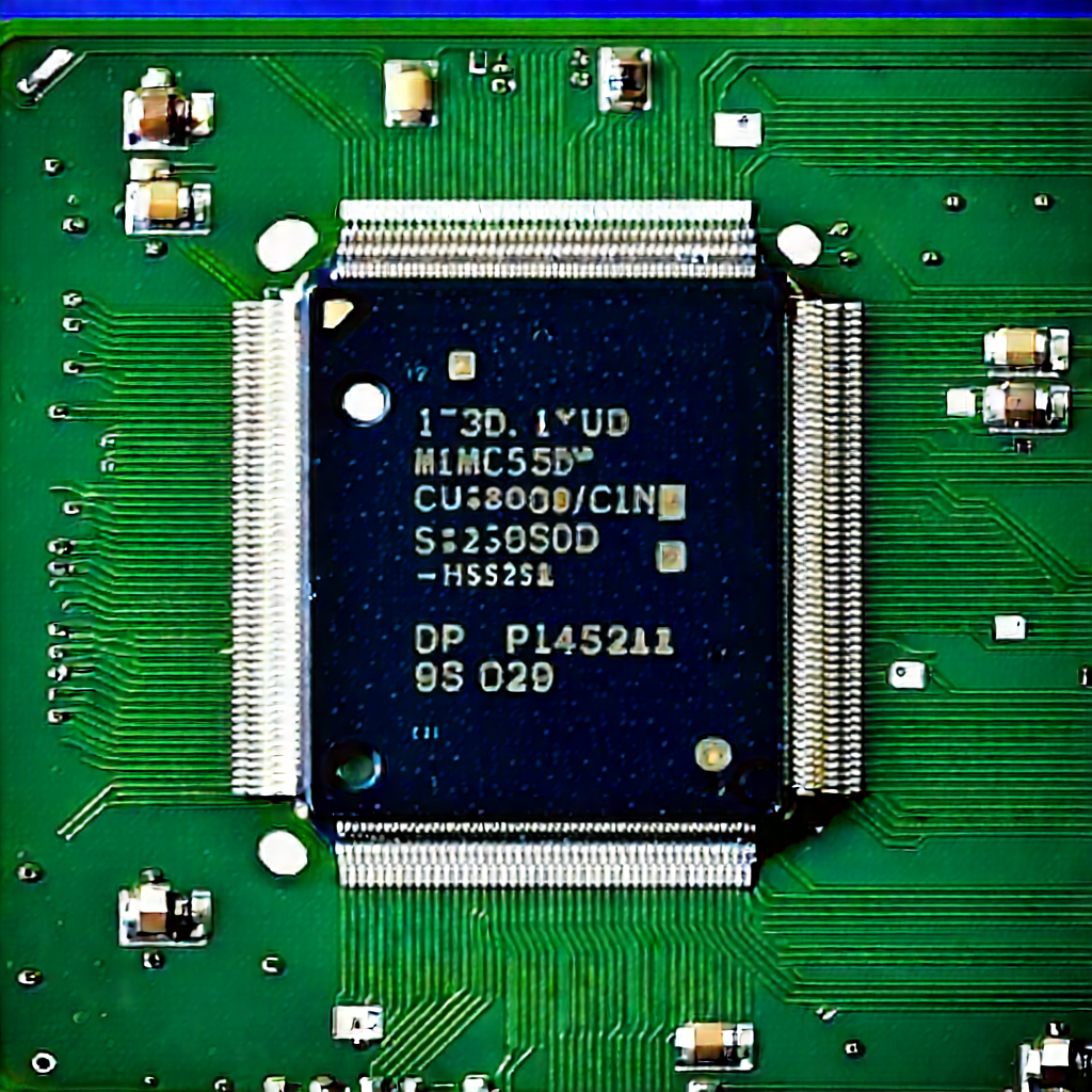 Close-up of microprocessor