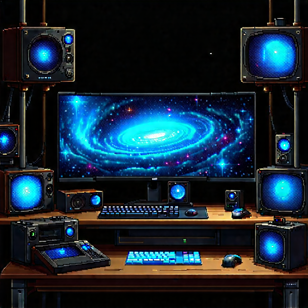 Entertainment Technology In Tech Office With Image, There