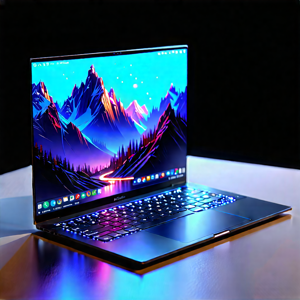 Laptop With User Interface With Laptop Computer