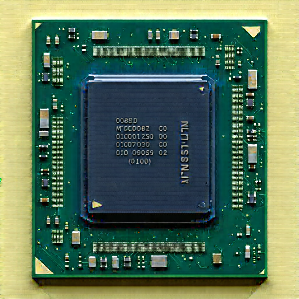 Close-up of microprocessor