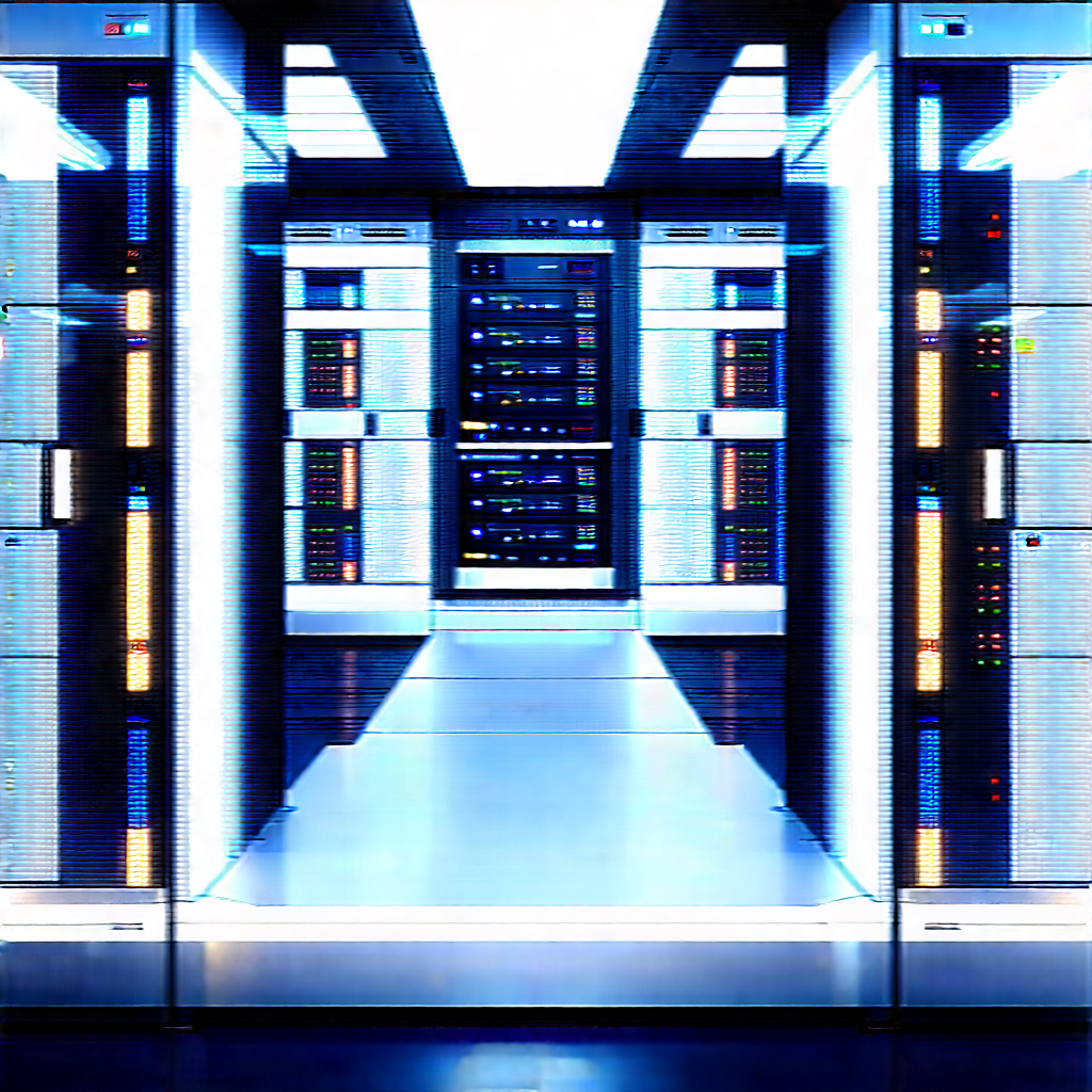 Futuristic server room
