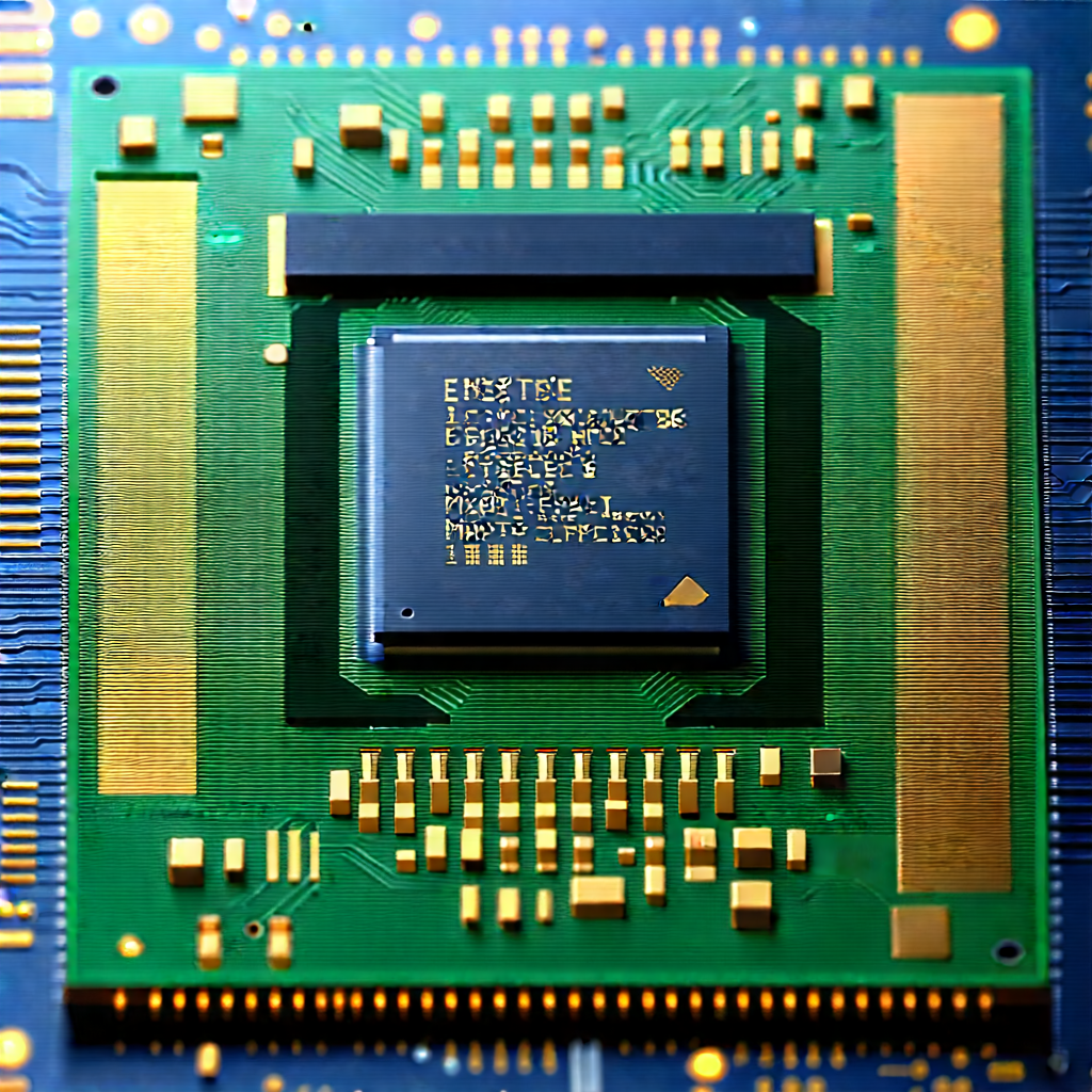 Close-up of microprocessor