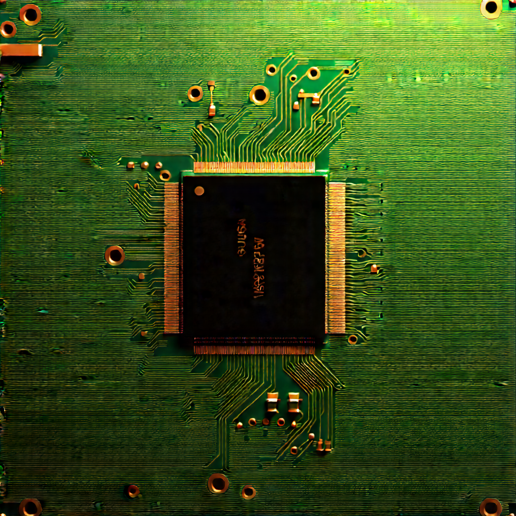 Close-up of electronic circuit
