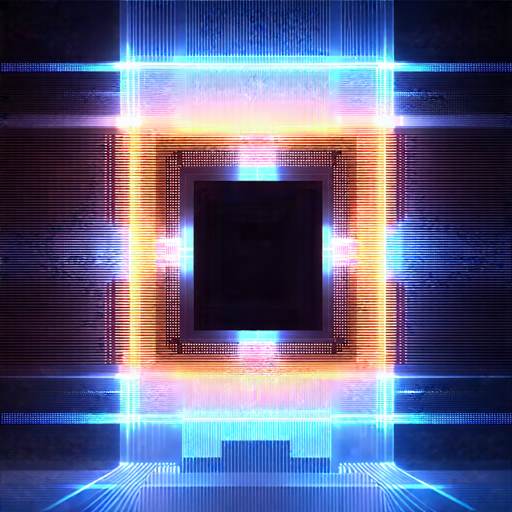 Microchip with holographic projection
