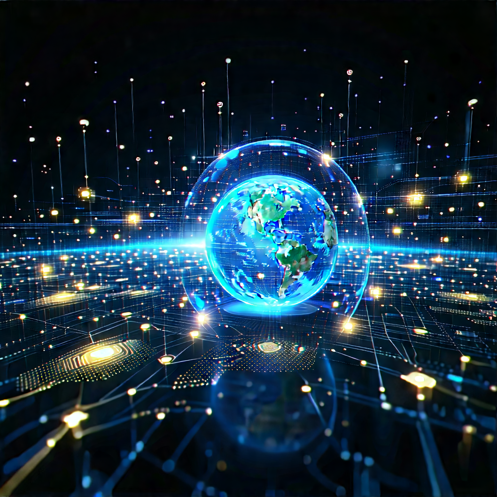 Big Data Visualization With Large, Blue,