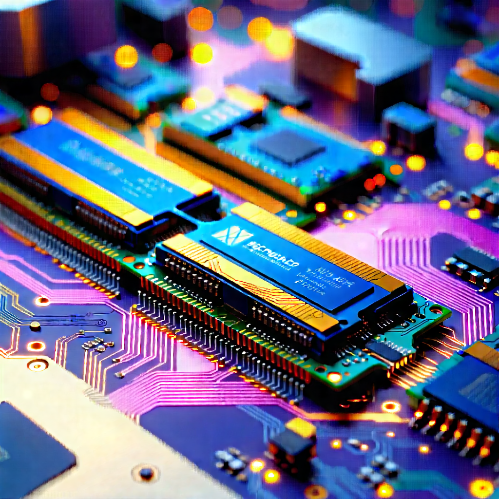 Close-up of memory module
