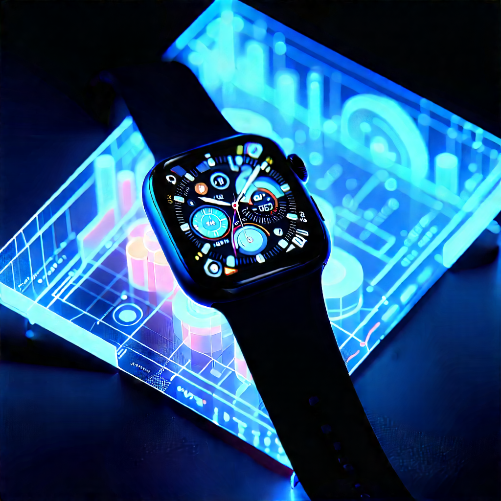 Smart watch with data visualization