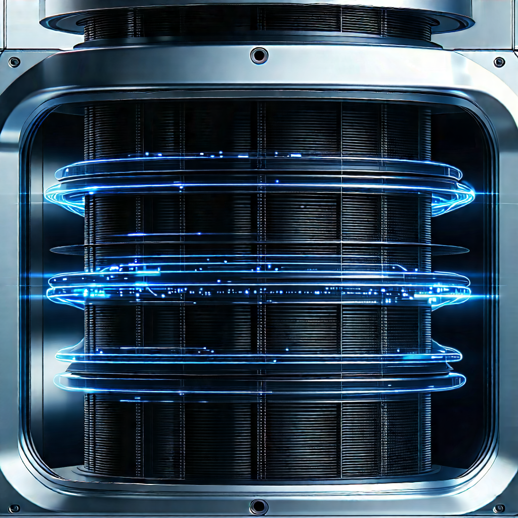 Close-up of cooling system