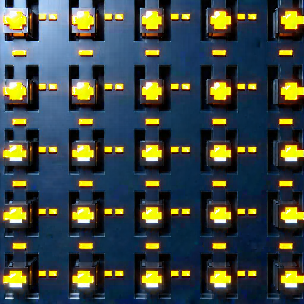 Close-up of sensor array