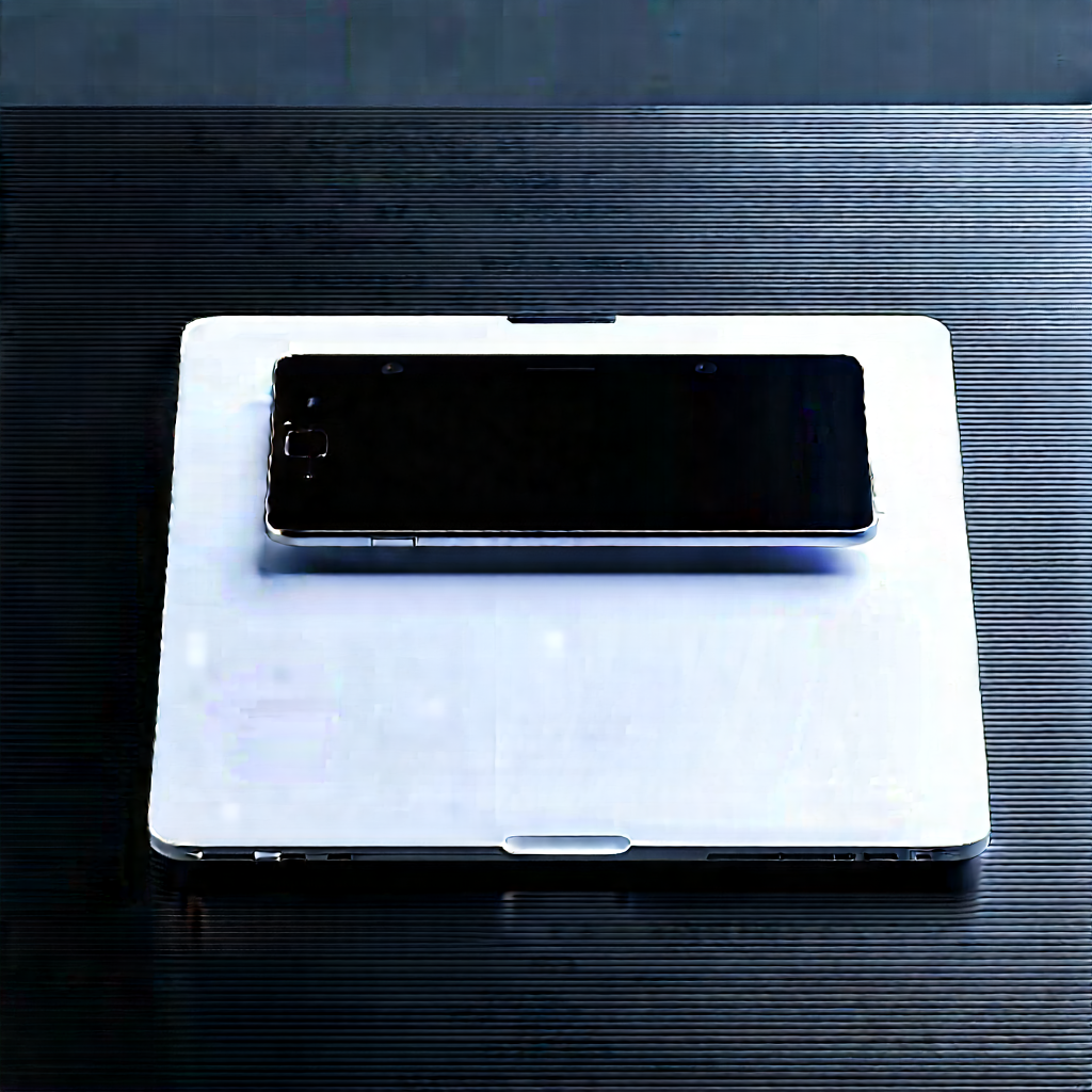 Laptop With Streaming Content With Black Cell