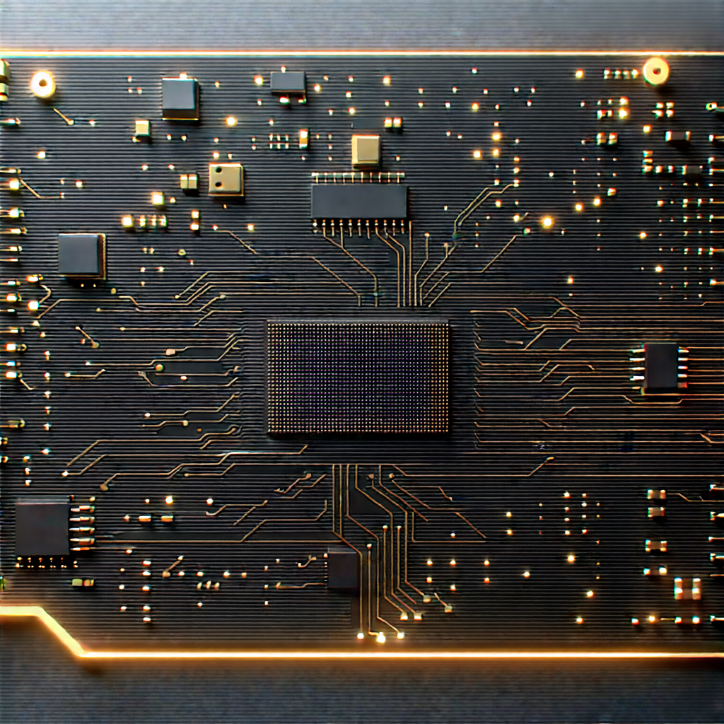 Circuit board with digital particles