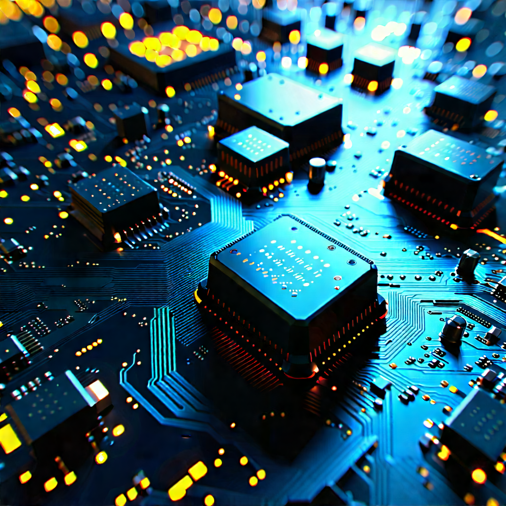 Close-up of sensor array