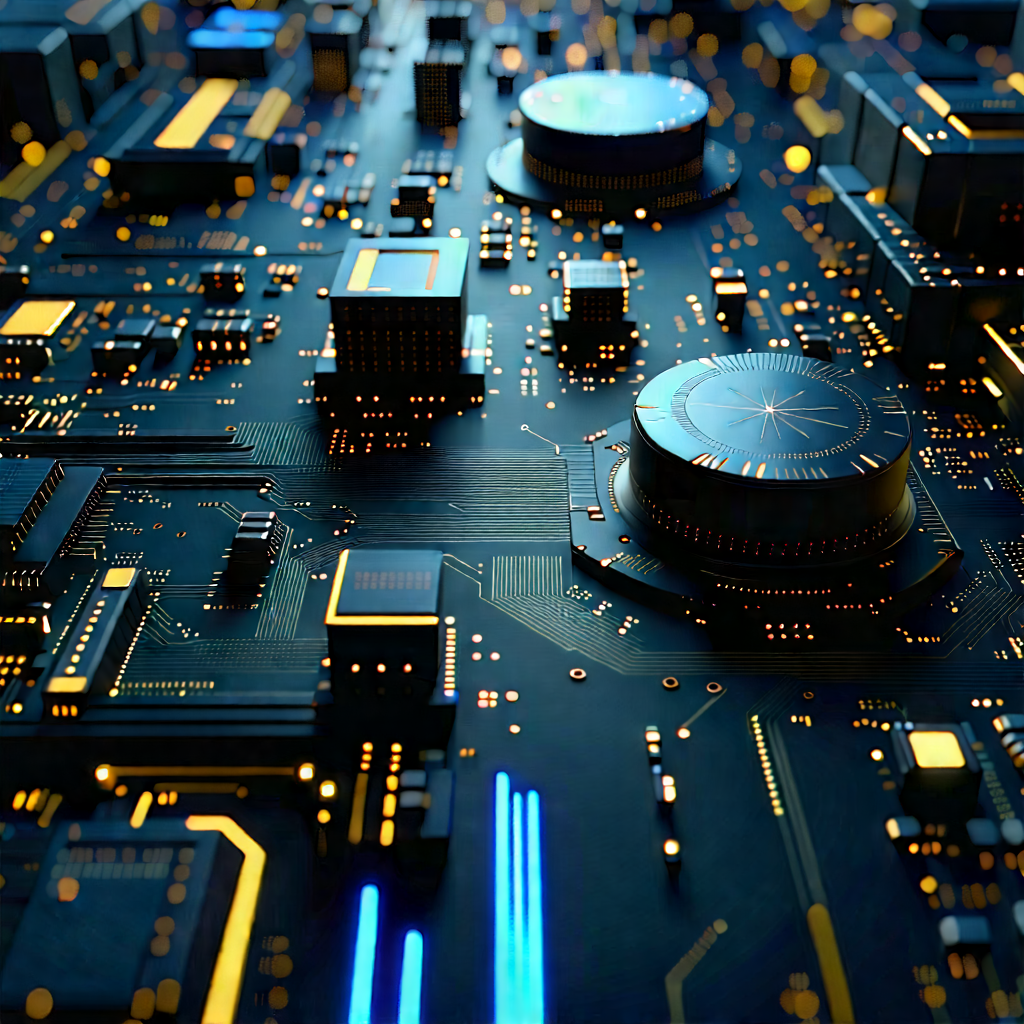 Close-up of sensor array