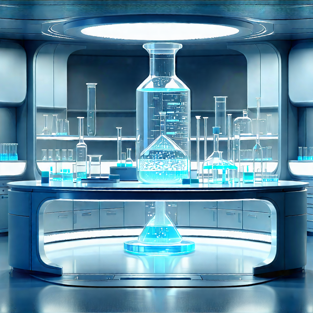 Futuristic research laboratory