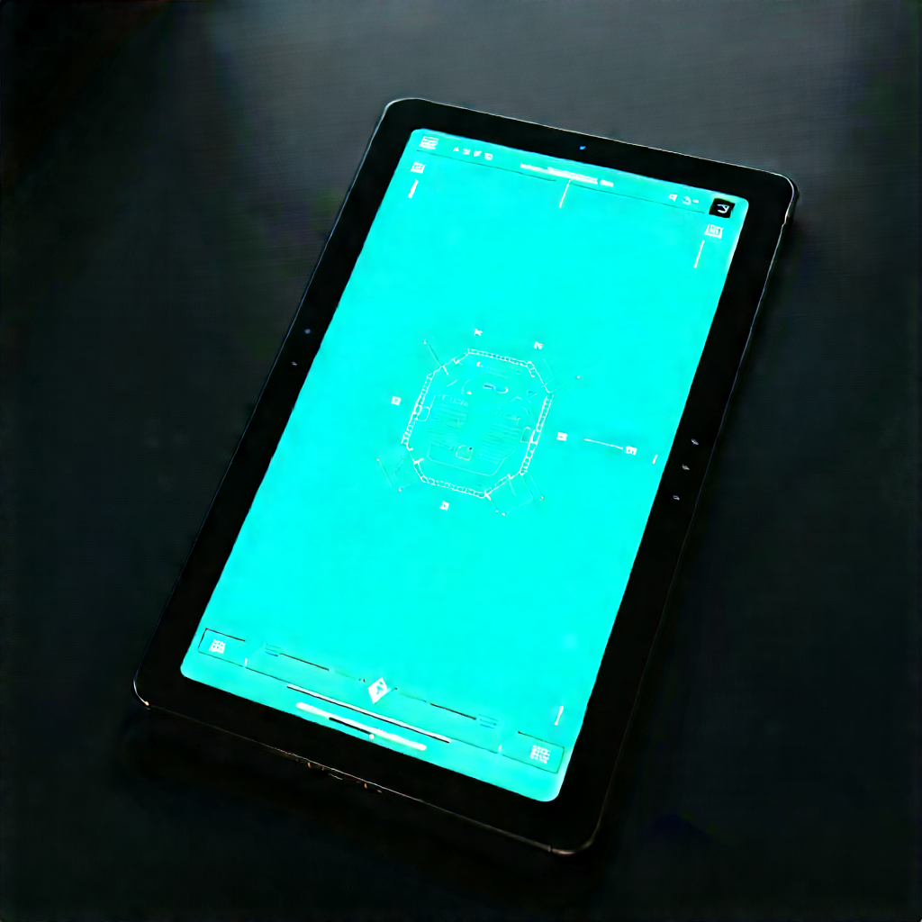 Tablet with user interface