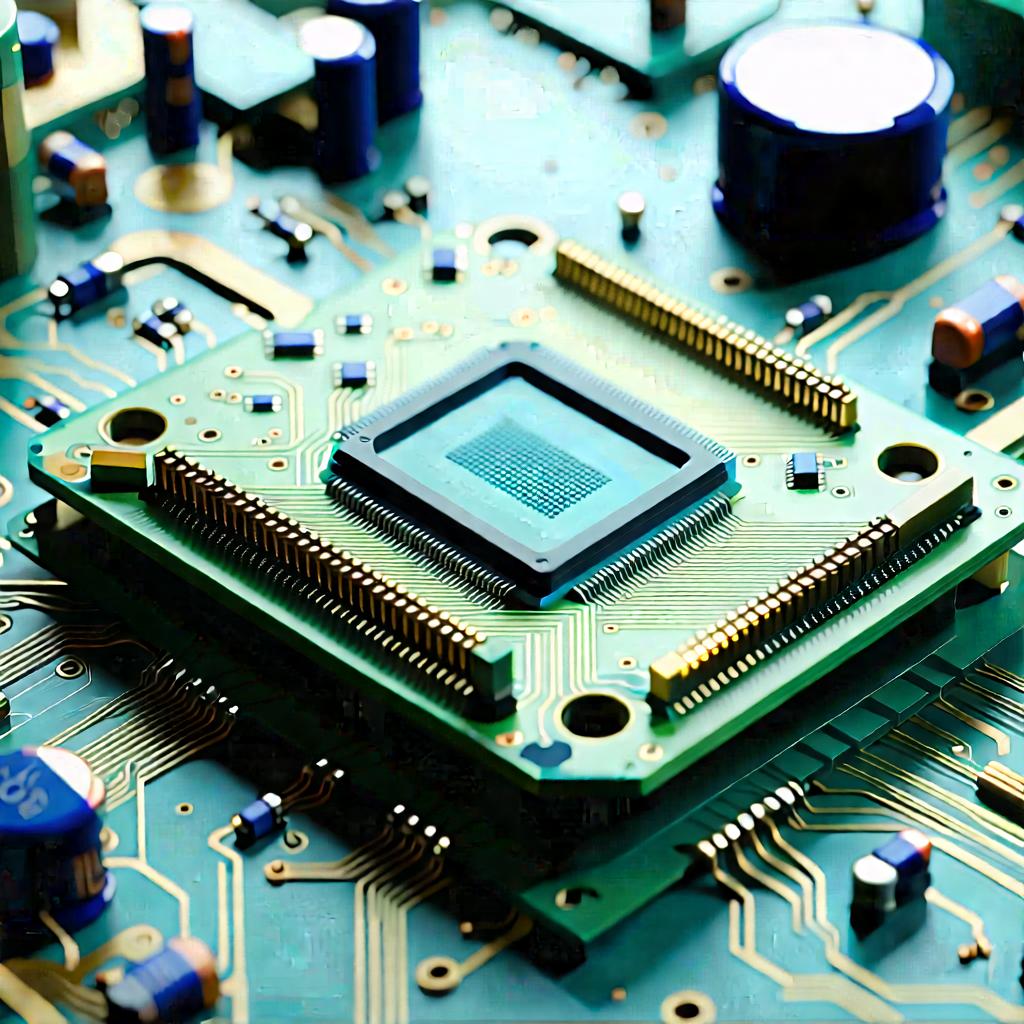 Close-up of electronic circuit