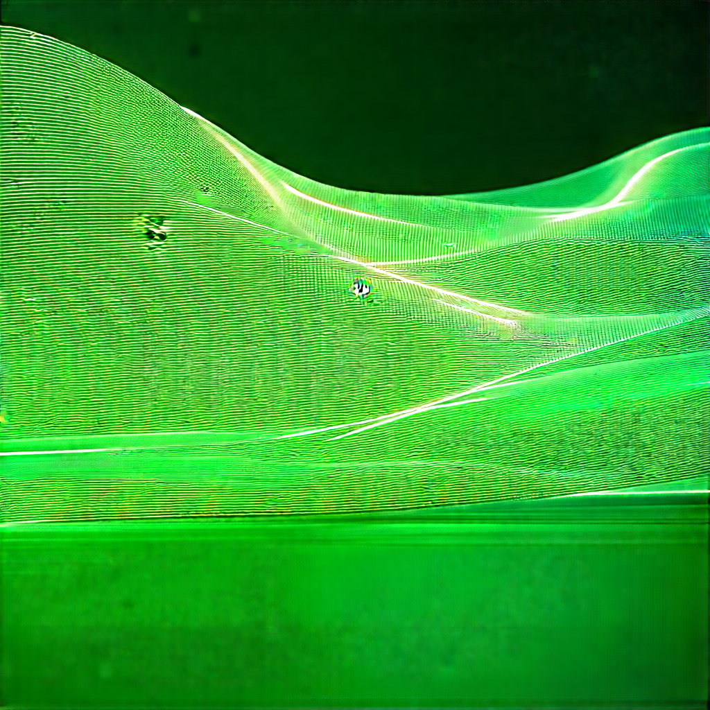 Agricultural Technology In Field Deployment With Close-up Green,