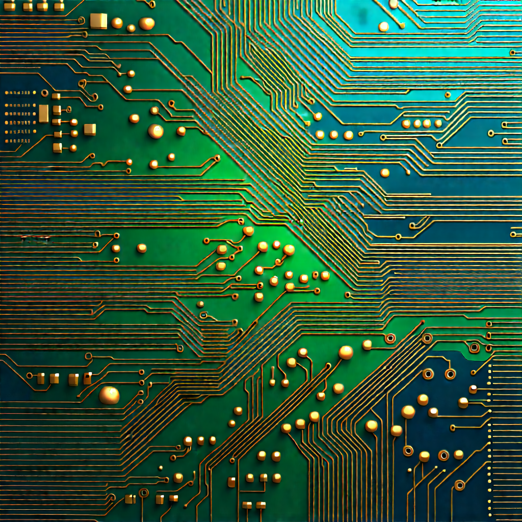 Circuit board with digital particles