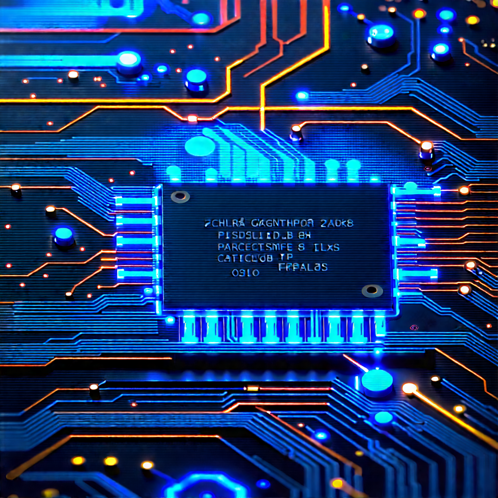 Circuit board with digital particles