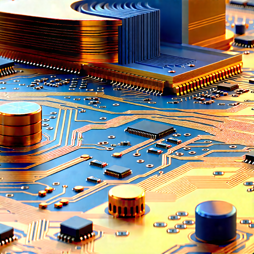Close-up of electronic circuit