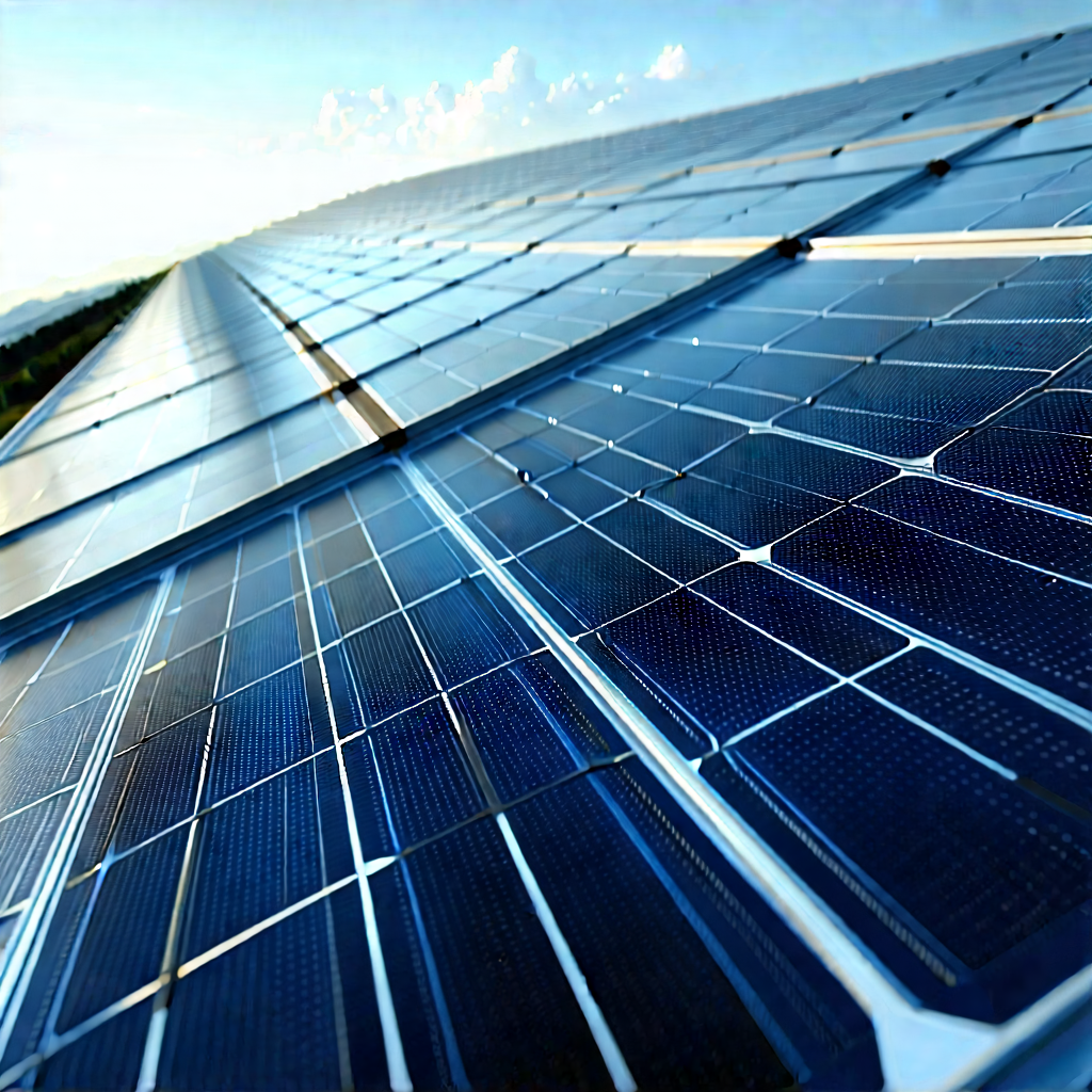 Solar Panel With Laser Scanning With Large Solar