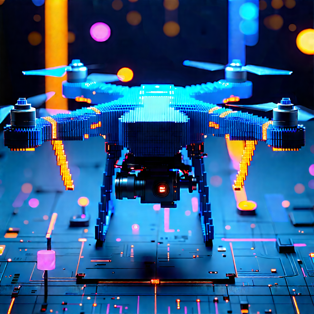 Drone with data visualization