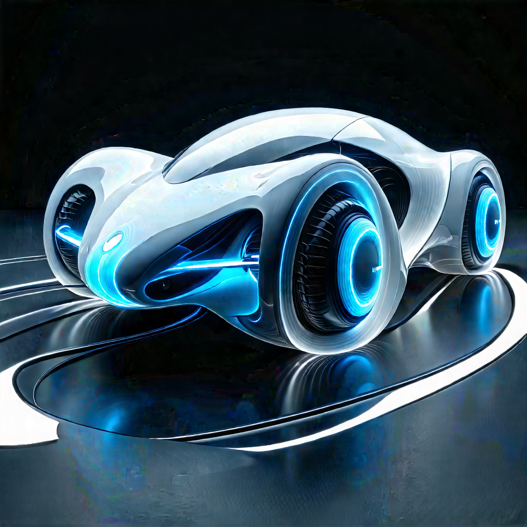 Innovative Electric Vehicle Design With Futuristic Shown