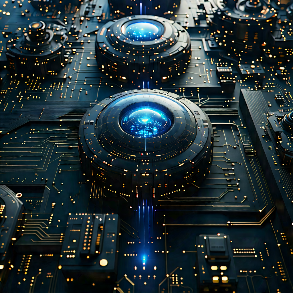 Close-up of sensor array