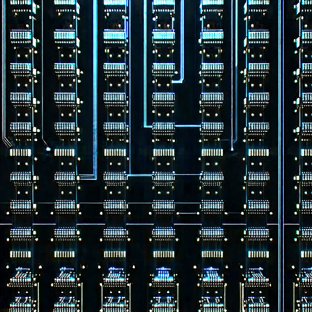 Close-up of sensor array