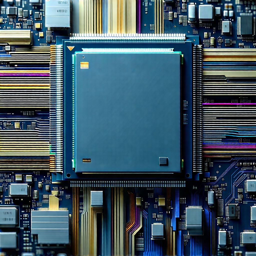 Close-up of microprocessor