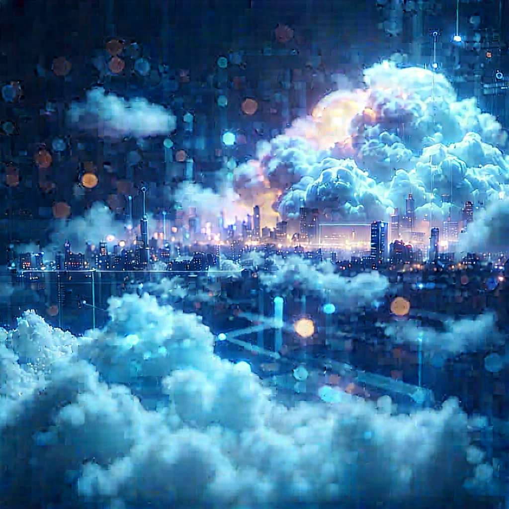 Cloud Computing Visualization With Image, There