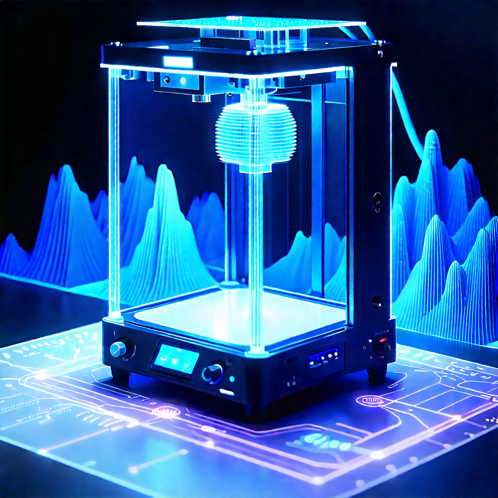 3d printer with holographic projection