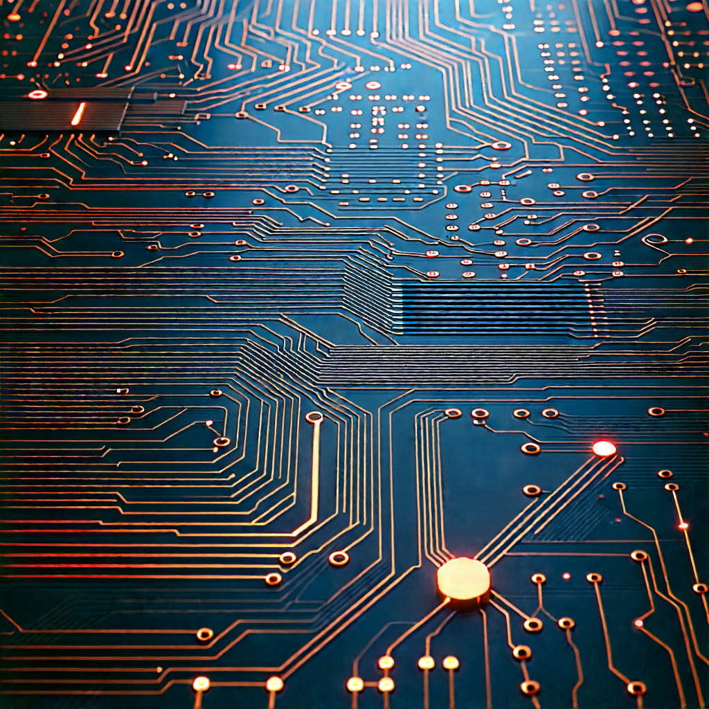 Circuit board with data streams