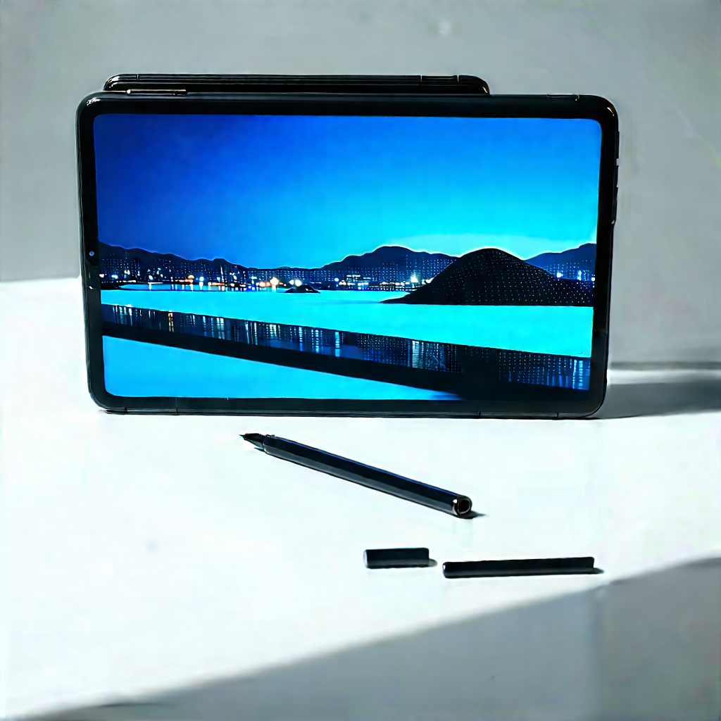 Tablet With User Interface With Black Sitting