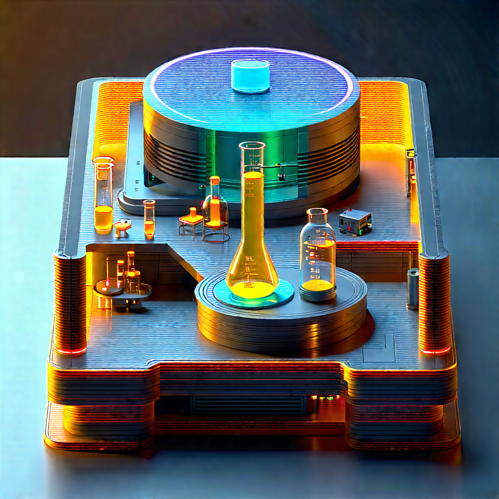 Futuristic Research Laboratory With Large, Futuristic-looking